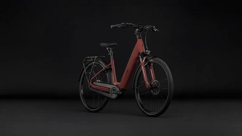 Cube Supreme Hybrid Comfort Pro 600 Wh E-Trekkingbike Easy Entry burgundy´n´claret