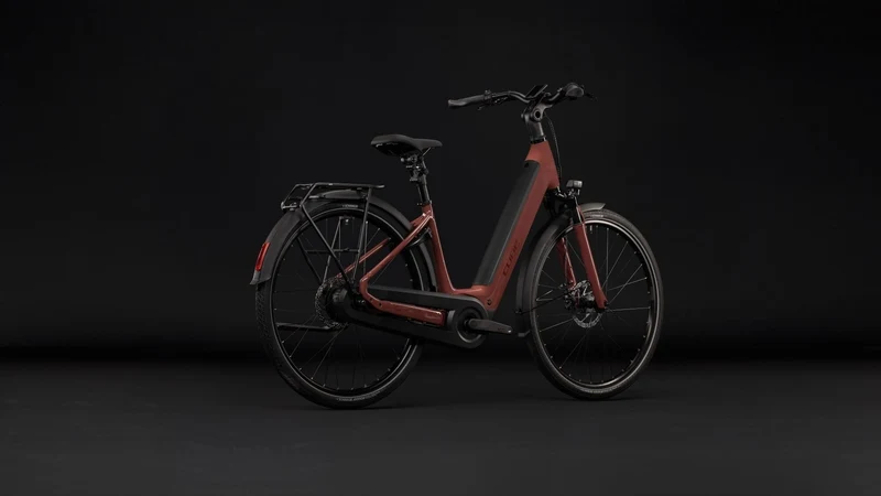 Cube Supreme Hybrid Comfort Pro 600 Wh E-Trekkingbike Easy Entry burgundy´n´claret