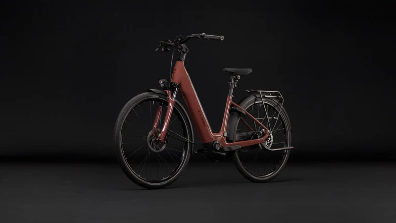 Cube Supreme Hybrid Comfort Pro 600 Wh E-Trekkingbike Easy Entry burgundy´n´claret