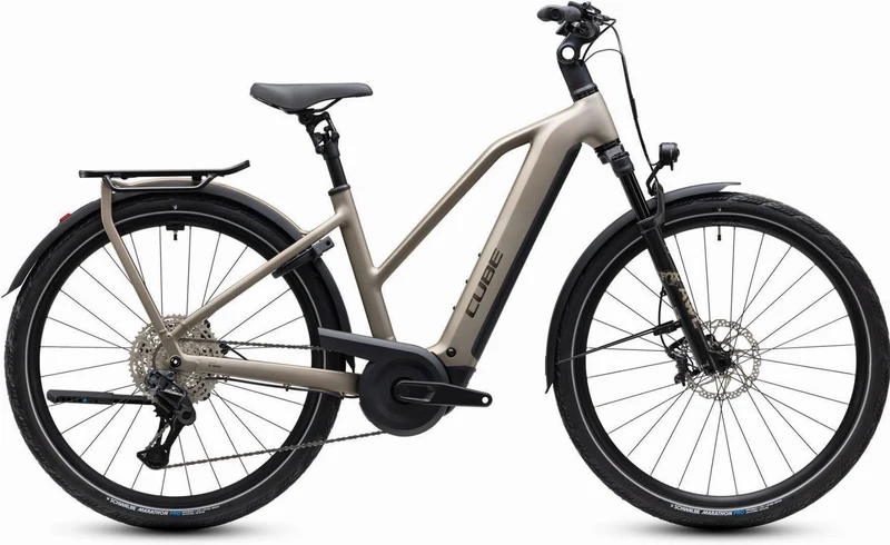 Cube Kathmandu Hybrid SLX 800 Wh E-Trekkingbike Trapeze 28" flashstone´n´chrome