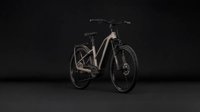 Cube Kathmandu Hybrid SLX 800 Wh E-Trekkingbike Trapeze 28" flashstone´n´chrome