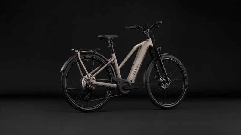 Cube Kathmandu Hybrid SLX 800 Wh E-Trekkingbike Trapeze 28" flashstone´n´chrome