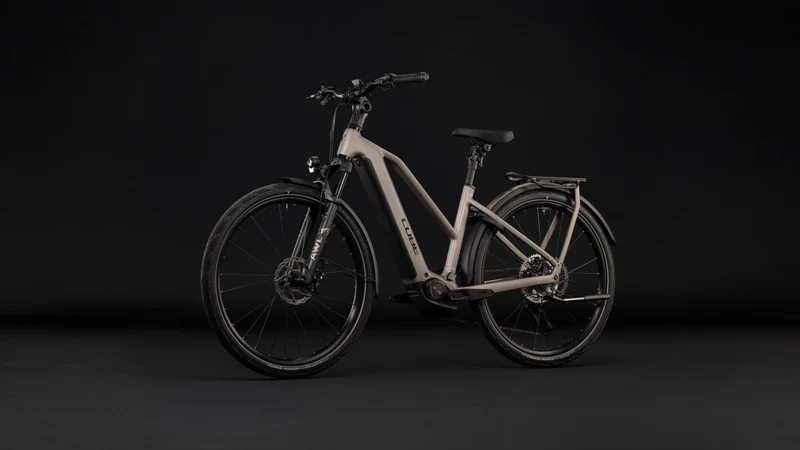 Cube Kathmandu Hybrid SLX 800 Wh E-Trekkingbike Trapeze 28" flashstone´n´chrome