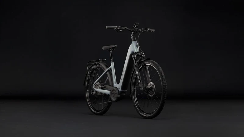 Cube Nuride Hybrid EXC 800 Wh E-Trekkingbike Easy Entry 28" seagrey´n´black