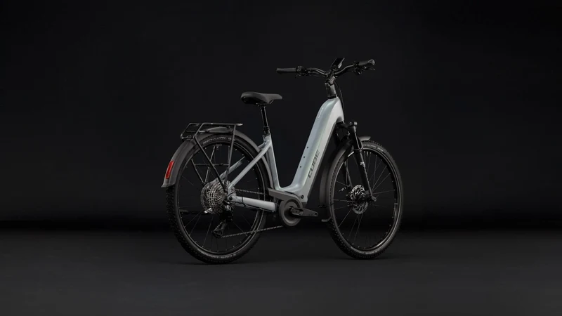 Cube Nuride Hybrid EXC 800 Wh E-Trekkingbike Easy Entry 28" seagrey´n´black