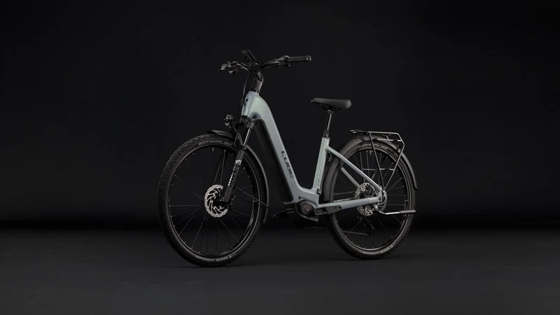 Cube Nuride Hybrid EXC 800 Wh E-Trekkingbike Easy Entry 28" seagrey´n´black