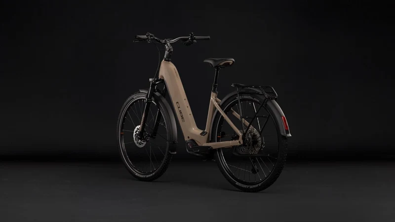 Cube Nuride Hybrid Pro 800 Wh E-Trekkingbike Easy Entry 28" cappuccino´n´black