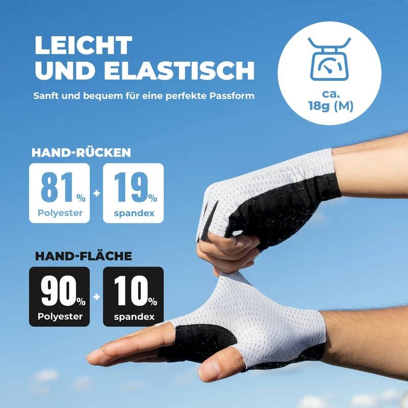 Fahrradhandschuhe Sommer, rutschfest und Atmungsaktiv