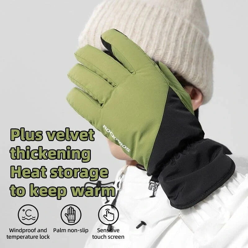 Fahrradhandschuhe Warme Winddicht Handschuhe mit Touchfunktion