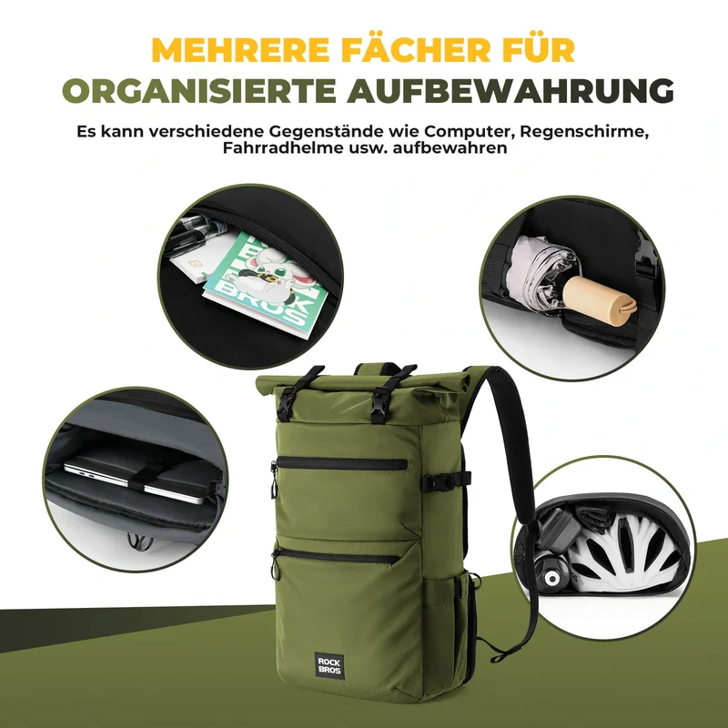 3in1 Fahrradtasche für Gepäckträger 11-16L Volumen