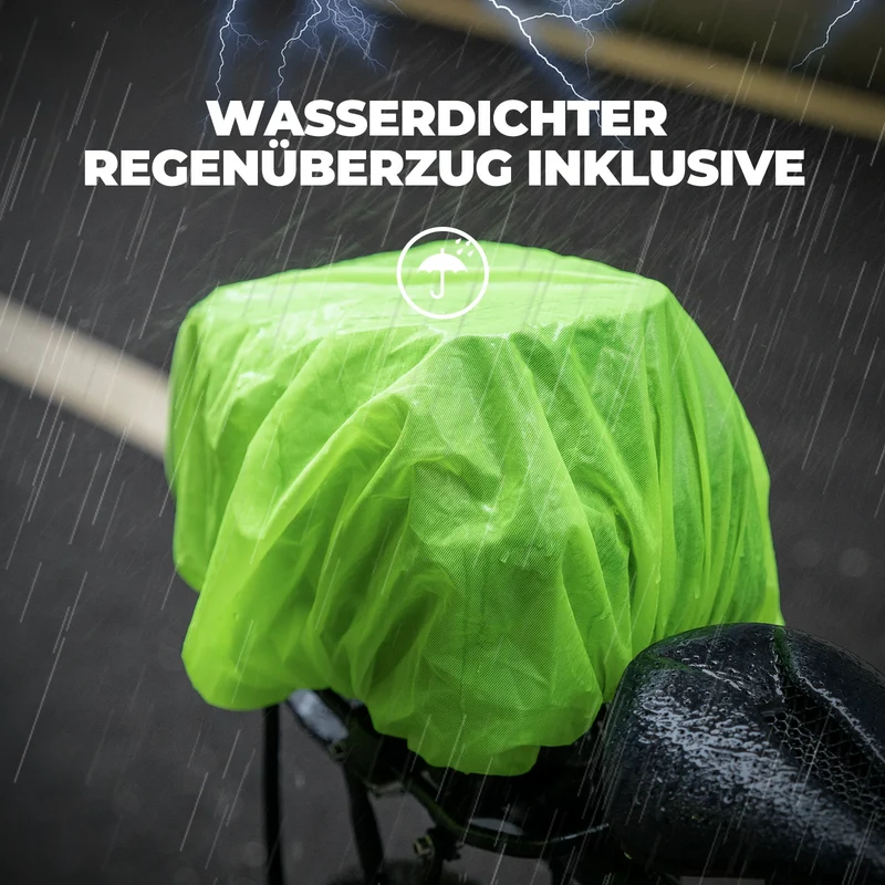 Fahrrad Gepäckträgertasche 7,5L mit doppelt gesichertem Zahlenschloss