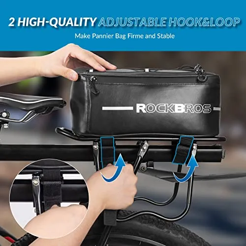 Fahrrad Gepäckträgertasche Reflektierend 5,2L-8L mit Regenschutz