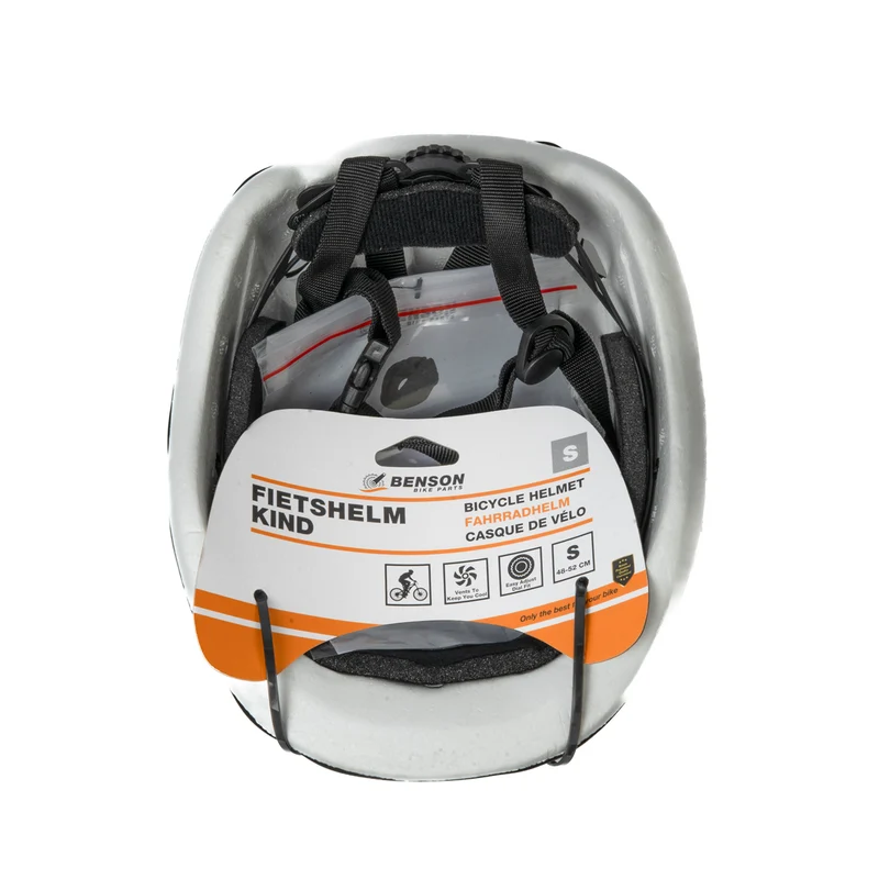 Fahrradhelm Kind Größe S (48-52 cm) schwarz – Geschlecht unisex, Kopfumfang 48-52 cm