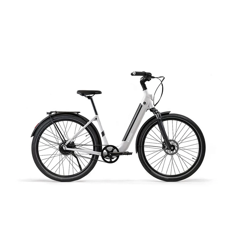 Vélo électrique avec clignotants intégrés Ellipse E2ST Courroie Fourche Suspendue