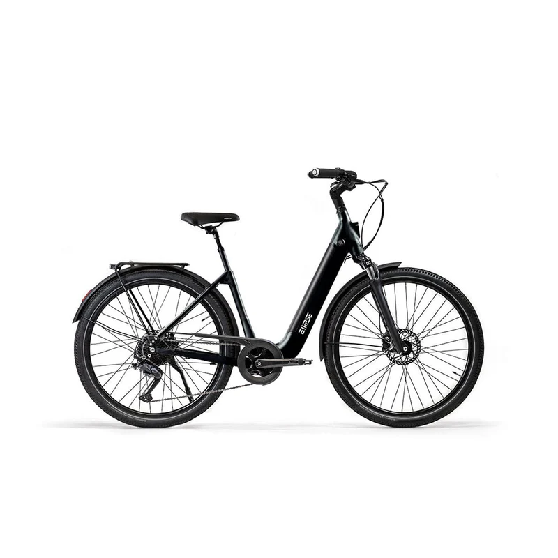 Vélo électrique avec clignotants intégrés Ellipse E2ST Chaîne Fourche Suspendue
