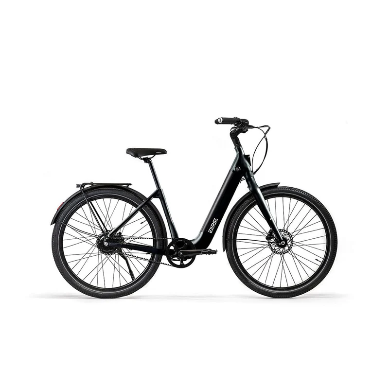 Vélo électrique avec clignotants intégrés Ellipse E2ST Courroie Fourche Rigide