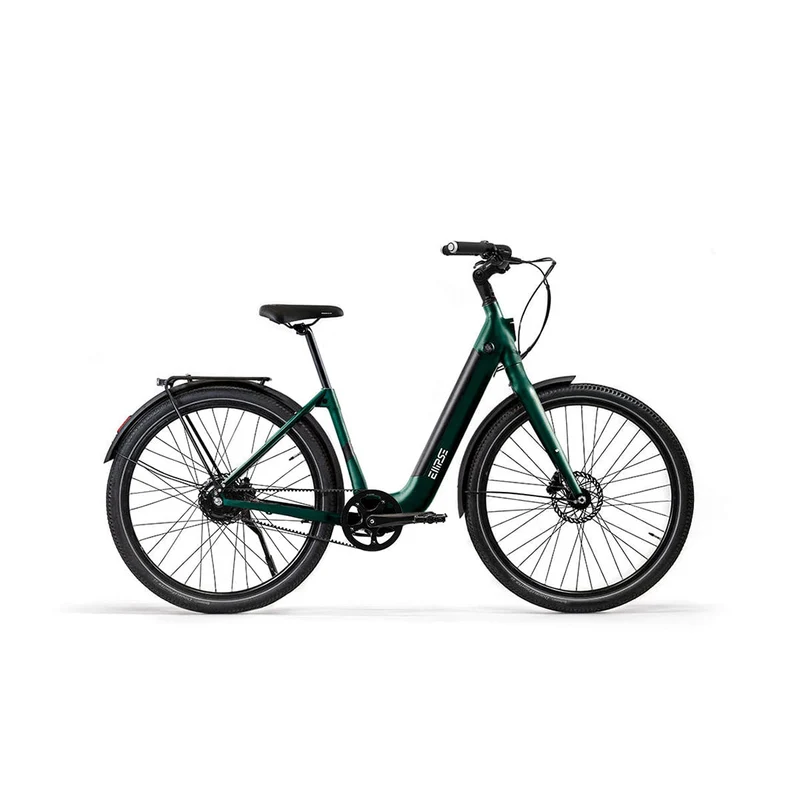 Vélo électrique avec clignotants intégrés Ellipse E2ST Courroie Fourche Rigide