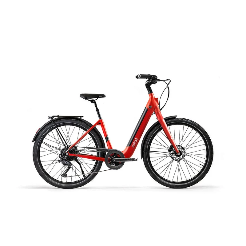 Vélo électrique avec clignotants intégrés Ellipse E2ST Chaîne Fourche Rigide