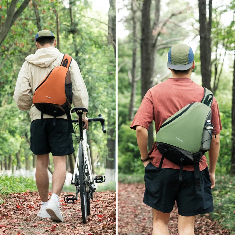 Sling Bag Groß, Sling Rucksack mit Magnetverschluss, Crossbody-Tasche