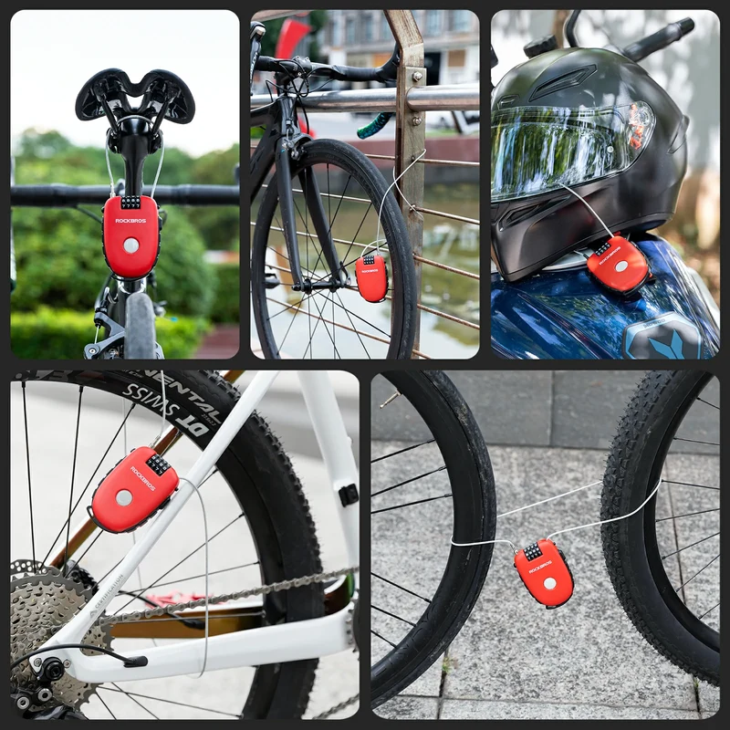 Fahrradschloss mit 4-stelligem Zahlencode 94cm