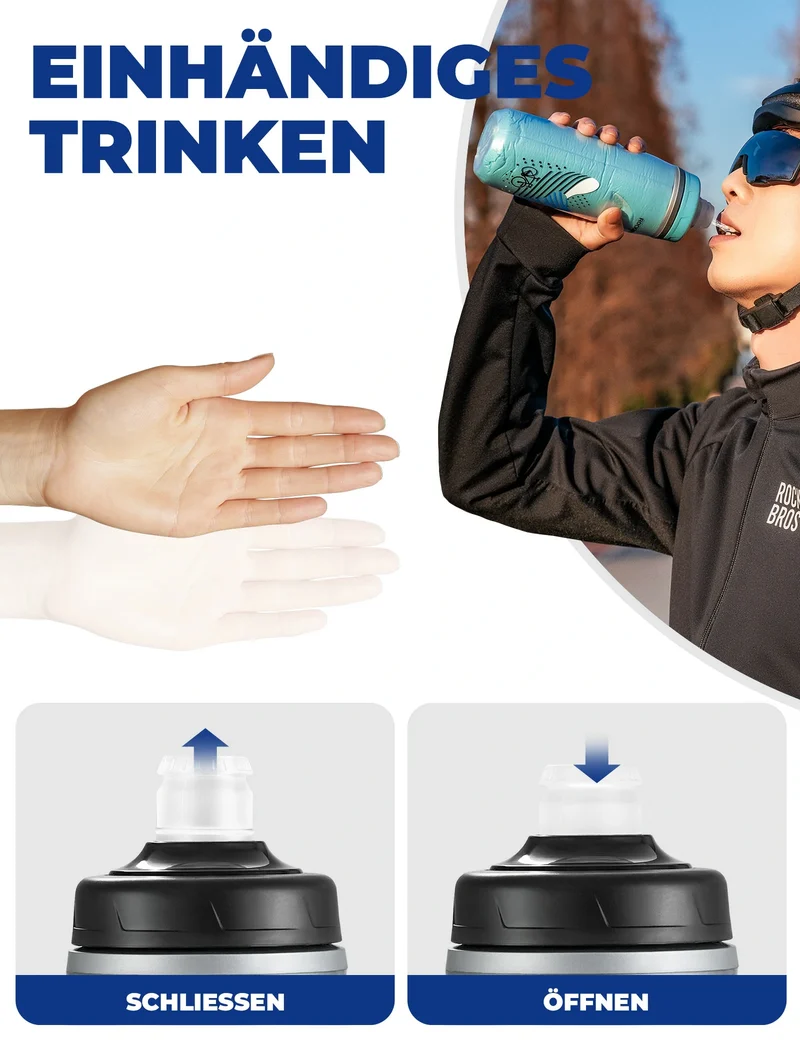 Trinkflasche Fahrrad 620 ml 5 H Kühlenhalten