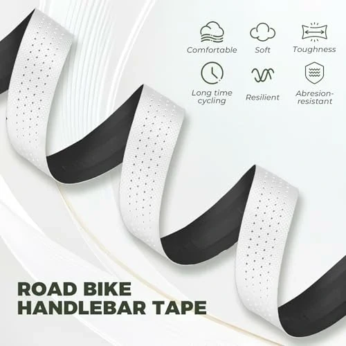 Fahrrad Lenkerband Schwarz, EVA Griffband 2er-Set, 2,5mm Dicke und 220 cm Länge
