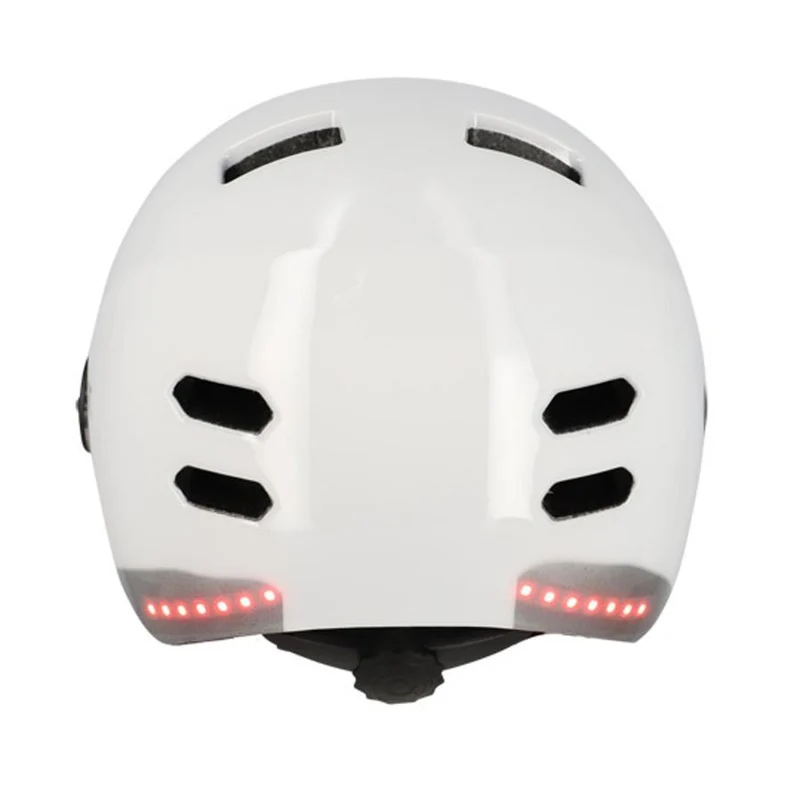 Casque de vélo avec visière et clignotants intégrés Optimiz