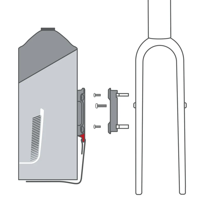 Fixation sacoche vélo cadre et fourche Duo Adapter Unifit