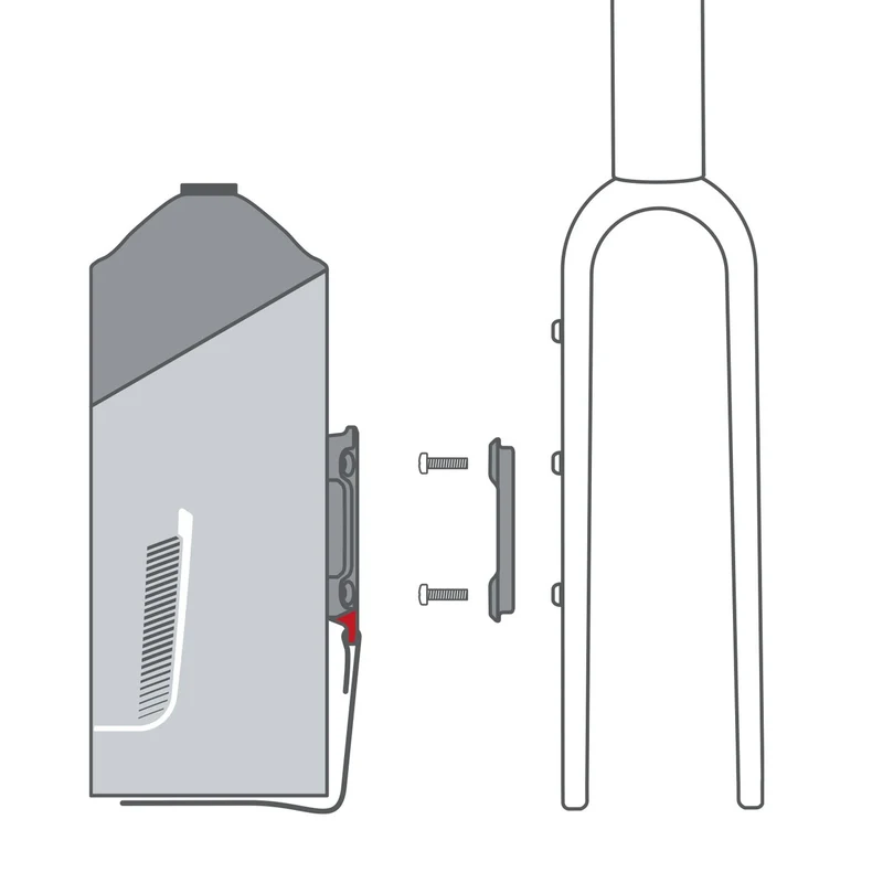 Fixation sacoche vélo KLICKfix Duo Adapter pour cadre et fourche