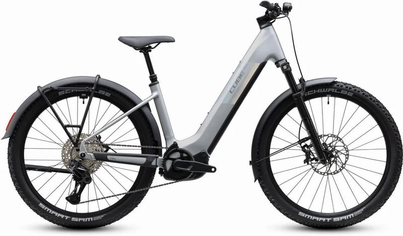 Cube Reaction Hybrid SLX 800 Wh FE E-Bike Hardtail Easy Entry 27,5" platinum´n´reflex