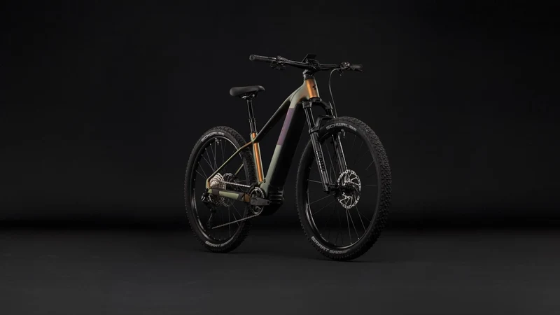 Cube Reaction Hybrid SLX 800 Wh E-Bike Hardtail Diamant autumn´n´black