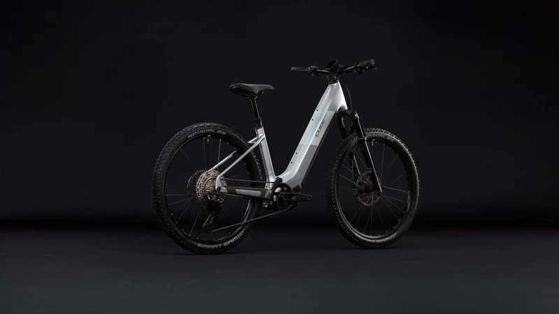 Cube Reaction Hybrid SLX 800 Wh E-Bike Hardtail Easy Entry 27,5" platinum´n´reflex