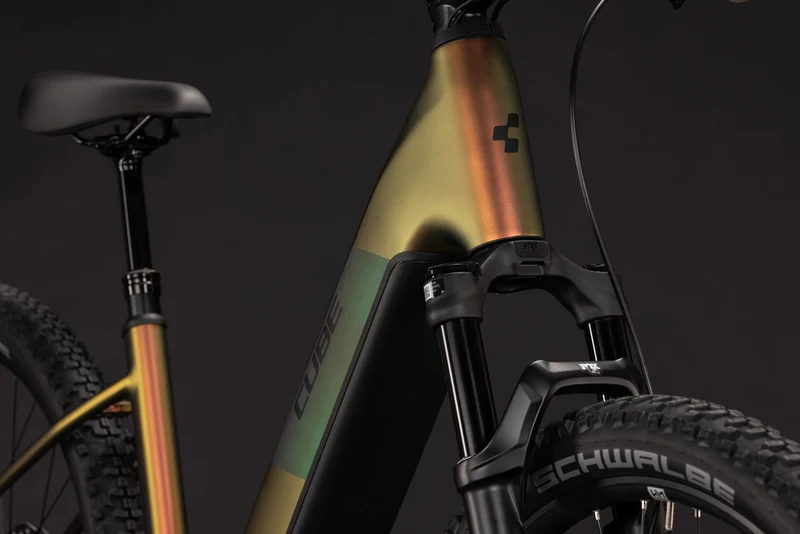 Cube Reaction Hybrid SLX 800 Wh E-Bike Hardtail Easy Entry 27,5" autumn´n´black