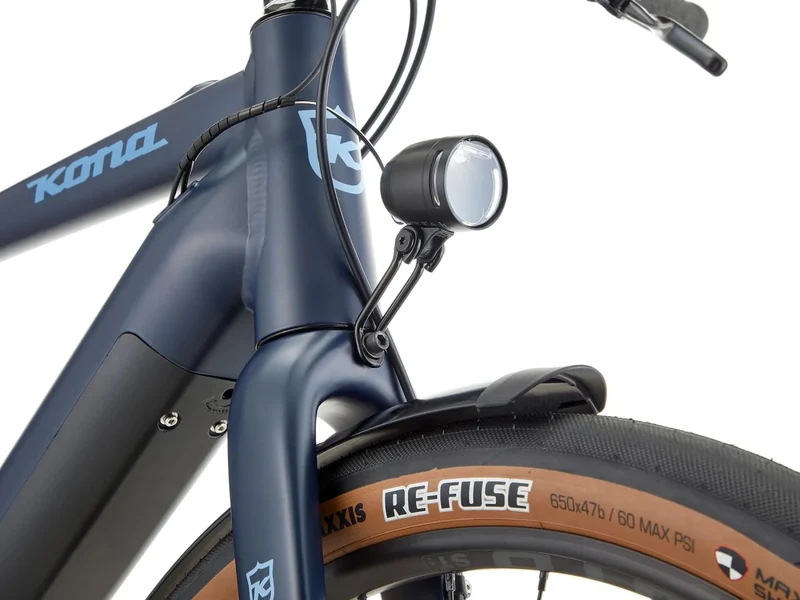 Kona Dew-E DL | E-Bike Commuter | Shimano E6100 | 504Wh | Dunkelblau | Größe XL