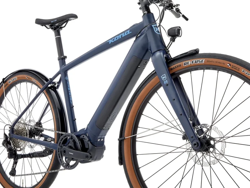Kona Dew-E DL | E-Bike Commuter | Shimano E6100 | 504Wh | Dunkelblau | Größe XL