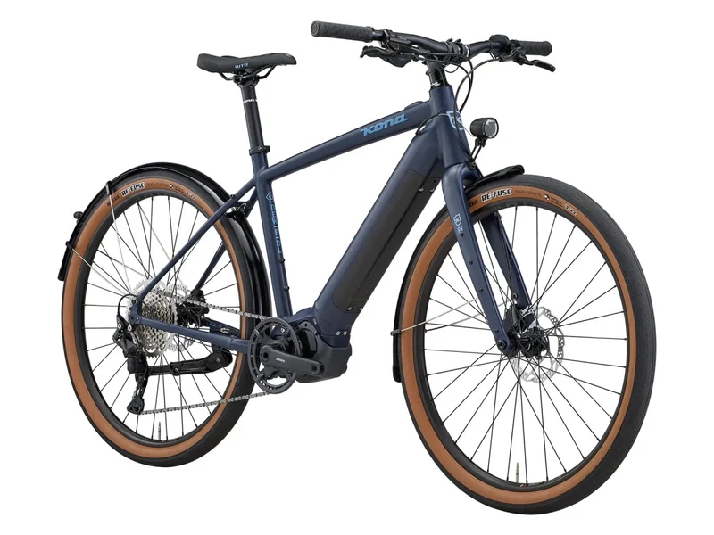 Kona Dew-E DL | E-Bike Commuter | Shimano E6100 | 504Wh | Dunkelblau | Größe XL