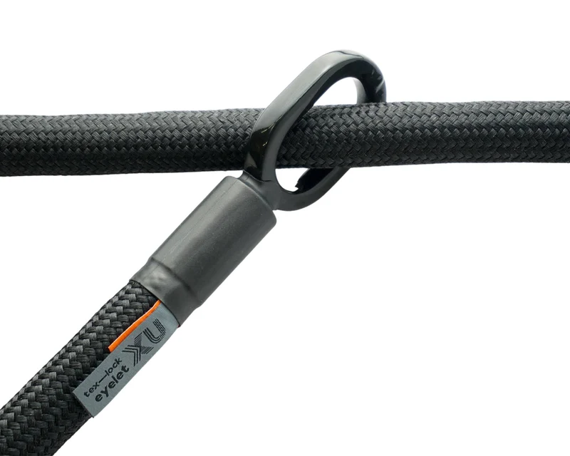tex-lock Textlischloss "eyelet - Onyx Black" U/X-Lock - 160 cm