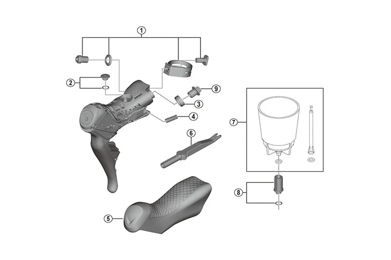 Shimano ST-R8070 Hoods Bracket Covers
