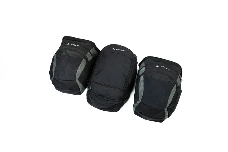 Sacoche Occasion triple Vaude Karakorum Pro pour voyages à vélo 65L