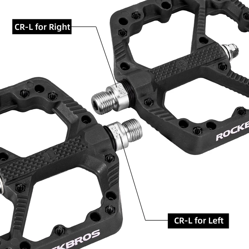 Fahrradpedale Nylon MTB Pedale rutschfest Verschleißfest 9/16’’ Pedale