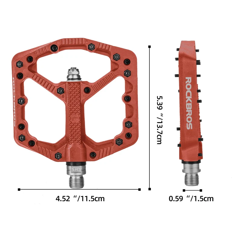 Fahrradpedale Nylon MTB Pedale rutschfest Verschleißfest 9/16’’ Pedale
