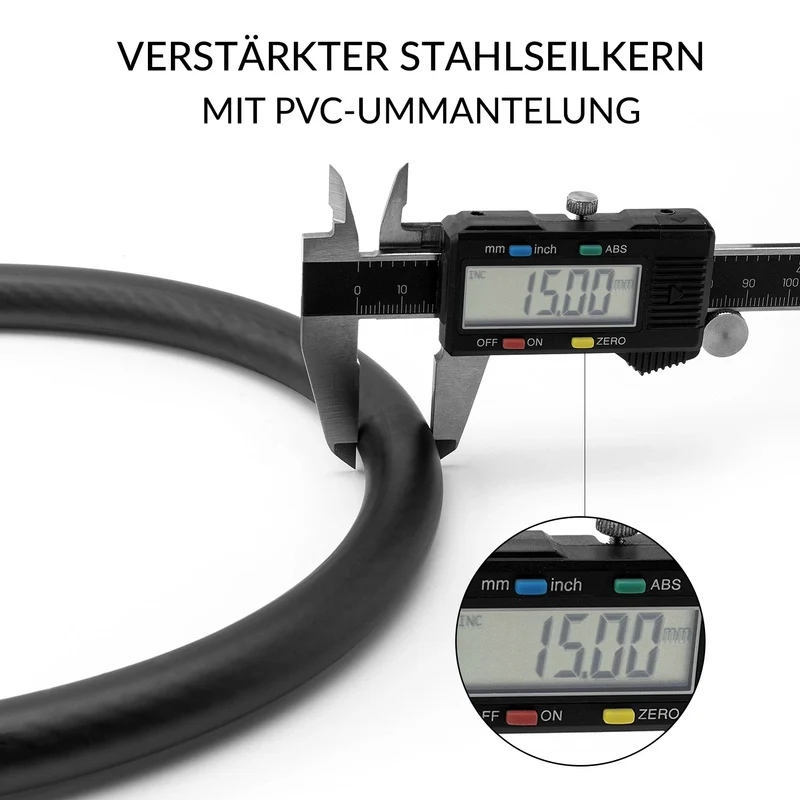 Fahrrad Zahlenschloss 5-Stelligem Code Kabelschloss