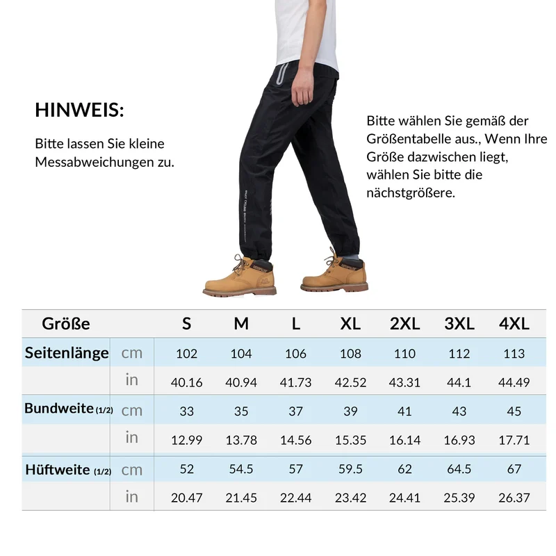 Wasserabweisende Herren-Regenhose für Fahrrad & Outdoor