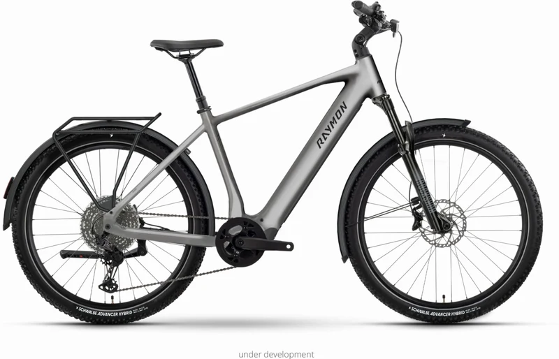 Raymon Varno Ultimate 800 Wh E-Bike Diamant 27,5" titansilver
