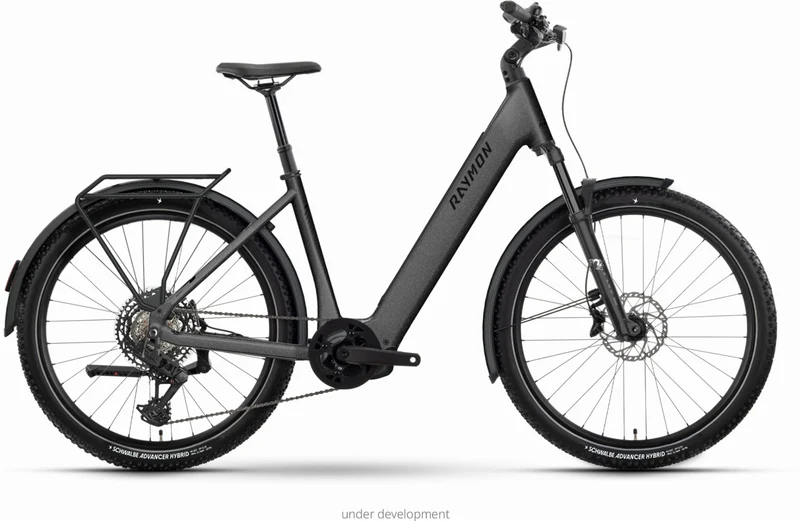 Raymon Varno Elite 800 Wh E-Bike Wave 27,5" moonblack stealth