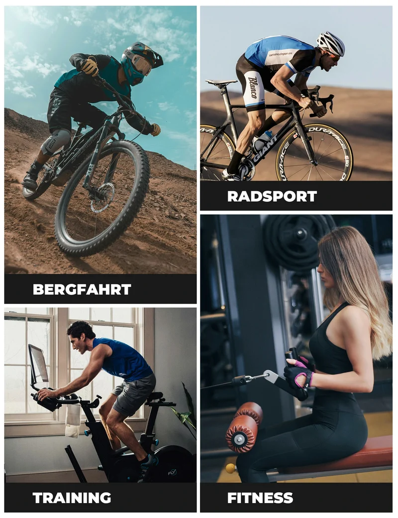Fahrradhandschuhe Sommer Fingerlose, rutschfest & Atmungsaktiv, Sporthandschuhe