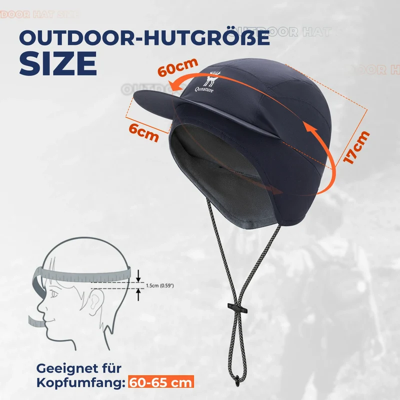 Outdoor Cap Fleece Sonnenschutz Kappen Winddichte Mütze Winter