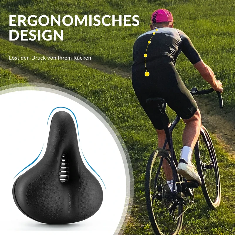 Fahrradsattel Fahrradsitz 5cm Memory Foam Atmungsaktiv Wasserdicht 3 Type