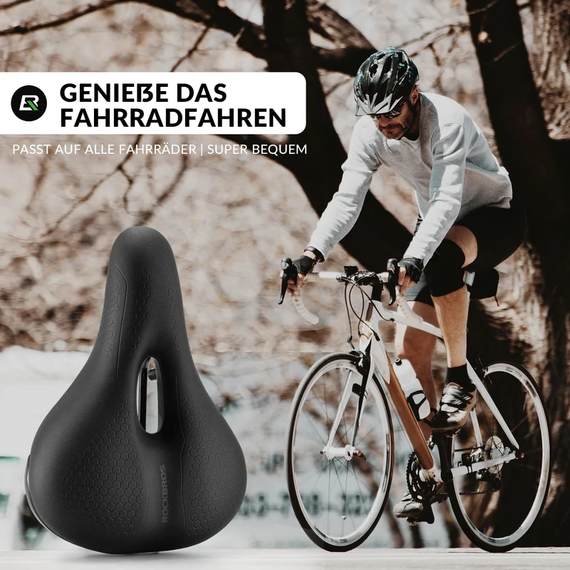 Fahrradsattel Fahrradsitz 5cm Memory Foam Atmungsaktiv Wasserdicht 3 Type