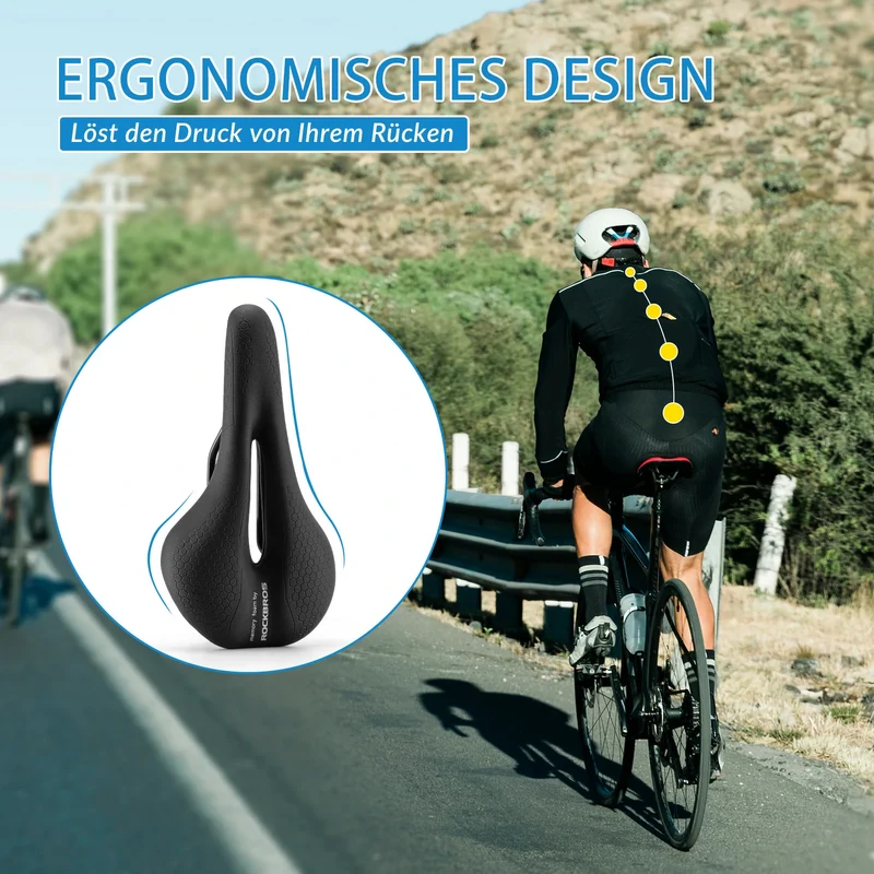 Fahrradsattel Fahrradsitz 5cm Memory Foam Atmungsaktiv Wasserdicht 3 Type